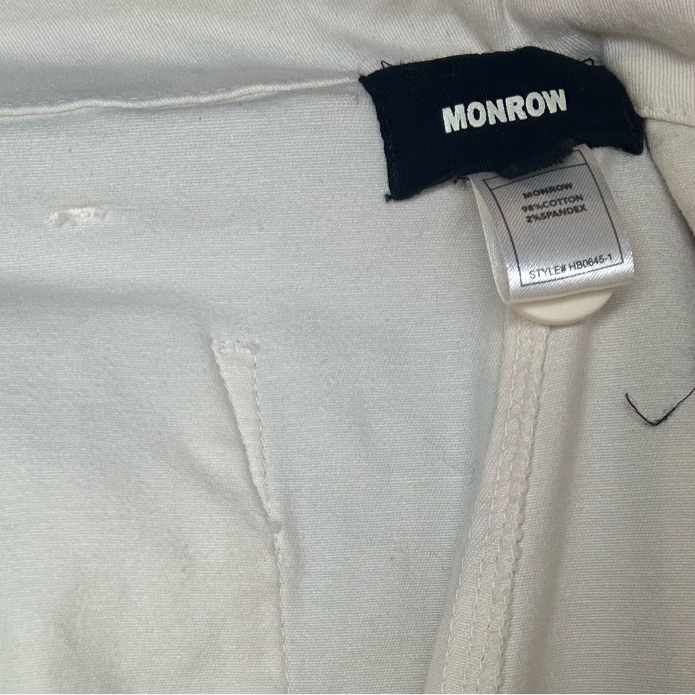 Monrow Cream Jogger Pants - Picture 2 of 2